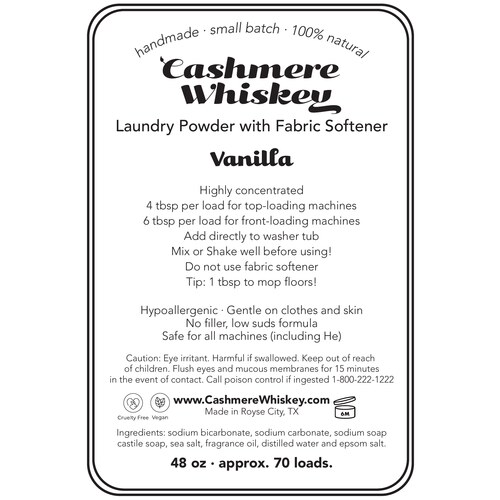 Cashmere Whiskey product label design