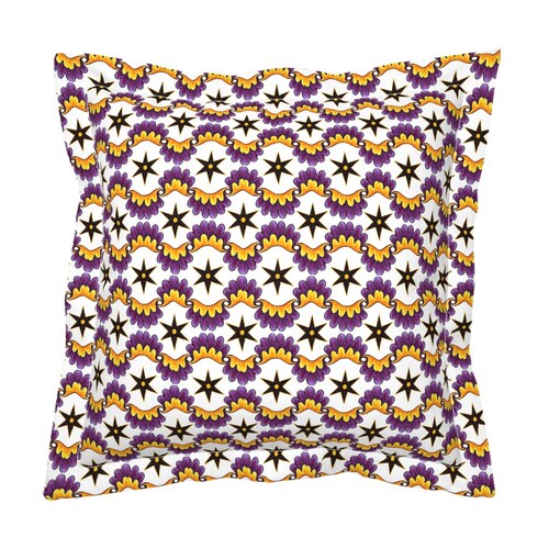 Dark Star pattern shown on a throw pillow