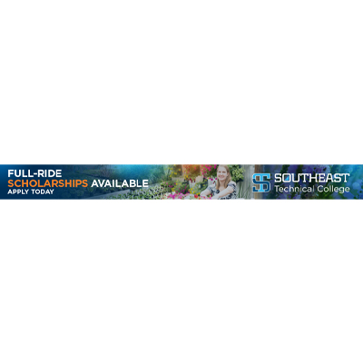 Southeast Tech ad featuring horticulturist