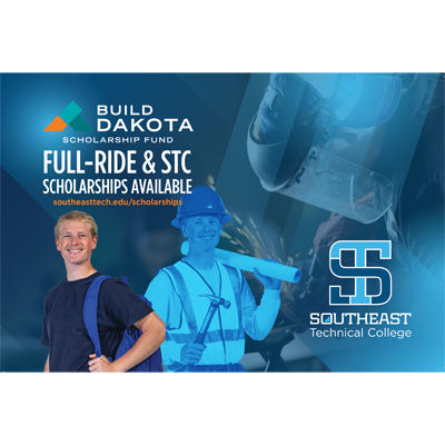 Southeast Tech ad featuring welding and construction