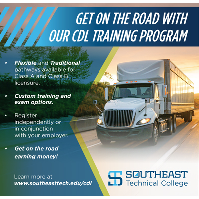 Southeast Tech ad with truck